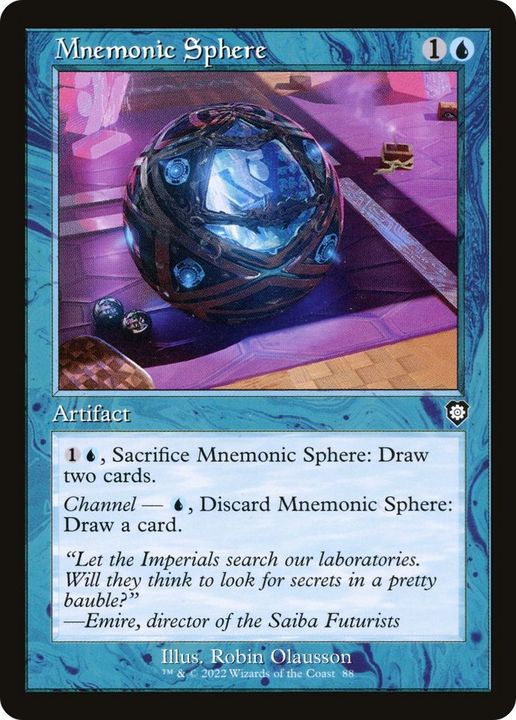 Mnemonic Sphere in the group Magic the Gathering / Sets / The Brothers' War Commander at Proxyprinters.com (40096)