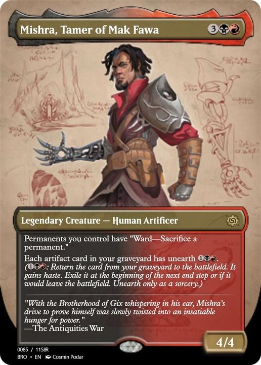 Mishra, Tamer of Mak Fawa in the group Magic the Gathering / Types / Colors / Multicolors / B, R at Proxyprinters.com (40100)