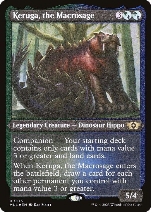 Keruga, the Macrosage in the group Magic the Gathering / Types / Colors / Multicolors / G, U at Proxyprinters.com (40117)