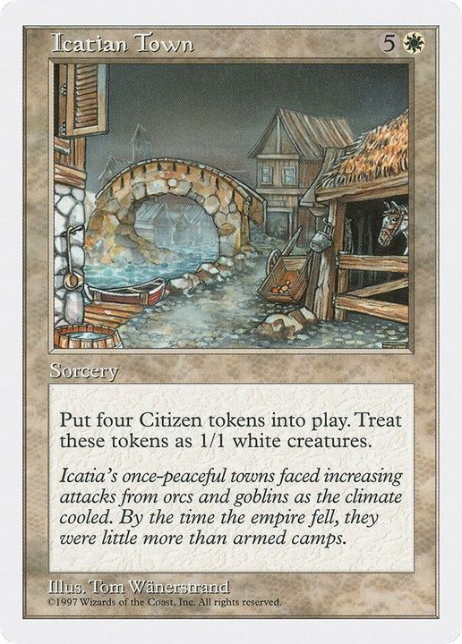 Icatian Town in the group Magic the Gathering / Types / Colors / White at Proxyprinters.com (40151)