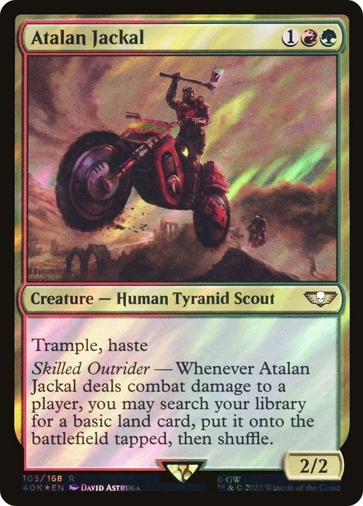 Atalan Jackal in the group Magic the Gathering / Types / Colors / Multicolors / G, R at Proxyprinters.com (40198)