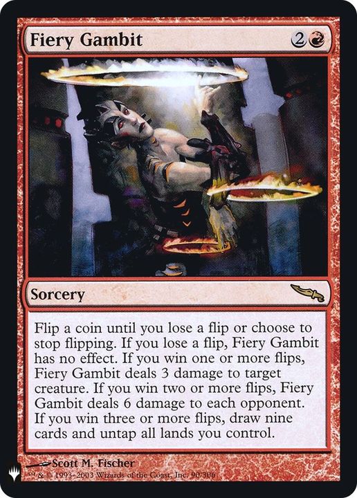 Fiery Gambit in the group Magic the Gathering / Sets / The List at Proxyprinters.com (40219)