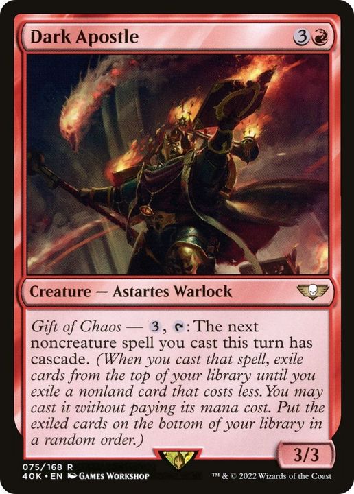 Dark Apostle in the group Magic the Gathering / Types / Colors / Red at Proxyprinters.com (40225)