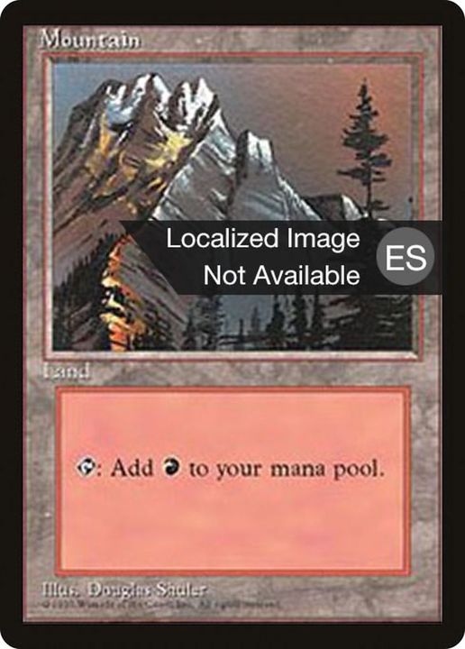 Mountain in the group Magic the Gathering / Sets / Fourth Edition Foreign Black Border at Proxyprinters.com (40247)