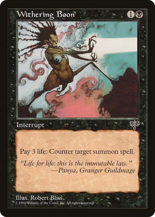 Withering Boon in the group Magic the Gathering / Sets / Mirrodin Besieged Tokens at Proxyprinters.com (40289)