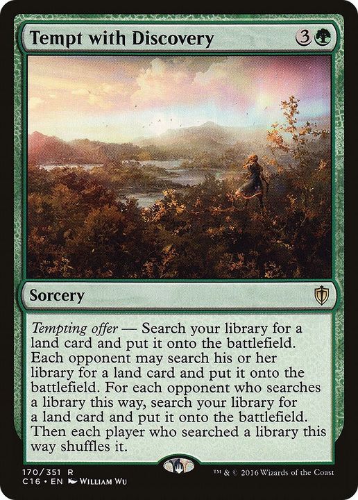 Tempt with Discovery in the group Magic the Gathering / Types / Colors / Green at Proxyprinters.com (40310)