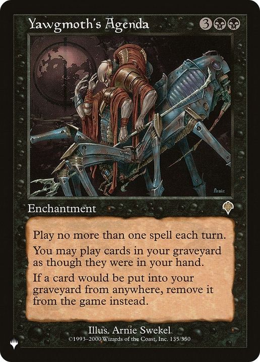 Yawgmoth's Agenda in the group Magic the Gathering / Types / Enchantment / Enchantment at Proxyprinters.com (40317)