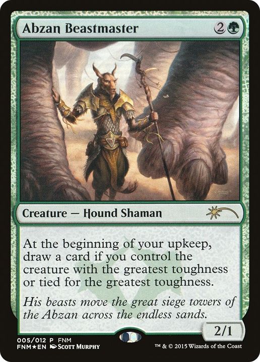 Abzan Beastmaster in the group Magic the Gathering / Types / Colors / Green at Proxyprinters.com (40346)