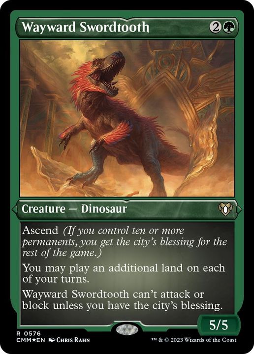 Wayward Swordtooth in the group Magic the Gathering / Sets / Commander Masters at Proxyprinters.com (4036)