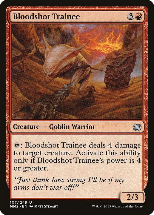 Bloodshot Trainee in the group Magic the Gathering / Types / Creatures / Warrior at Proxyprinters.com (40407)