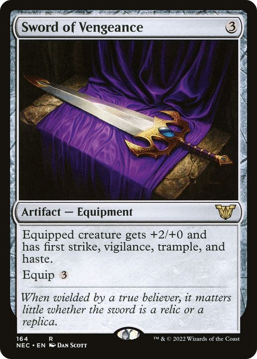 Sword of Vengeance in the group Magic the Gathering / Sets / Neon Dynasty Commander at Proxyprinters.com (40599)