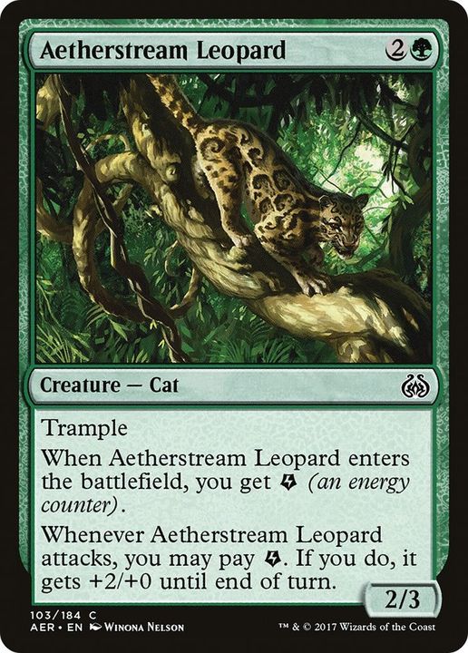 Aetherstream Leopard in the group Magic the Gathering / Sets / Aether Revolt at Proxyprinters.com (40602)