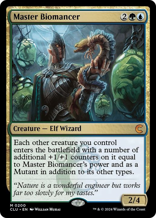 Master Biomancer in the group Magic the Gathering / Types / Colors / Multicolors / G, U at Proxyprinters.com (40619)