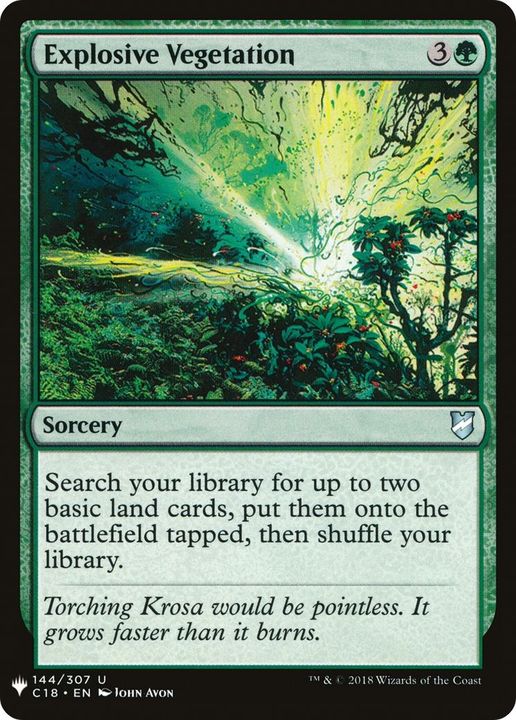 Explosive Vegetation in the group Magic the Gathering / Types / Colors / Green at Proxyprinters.com (40631)