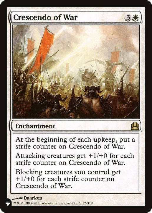 Crescendo of War in the group Magic the Gathering / Types / Enchantment / Enchantment at Proxyprinters.com (40638)