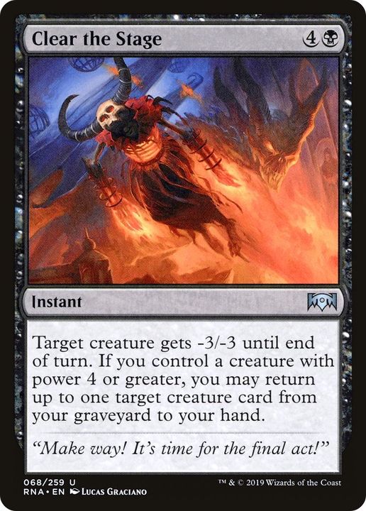 Clear the Stage in the group Magic the Gathering / Types / Colors / Black at Proxyprinters.com (4064)