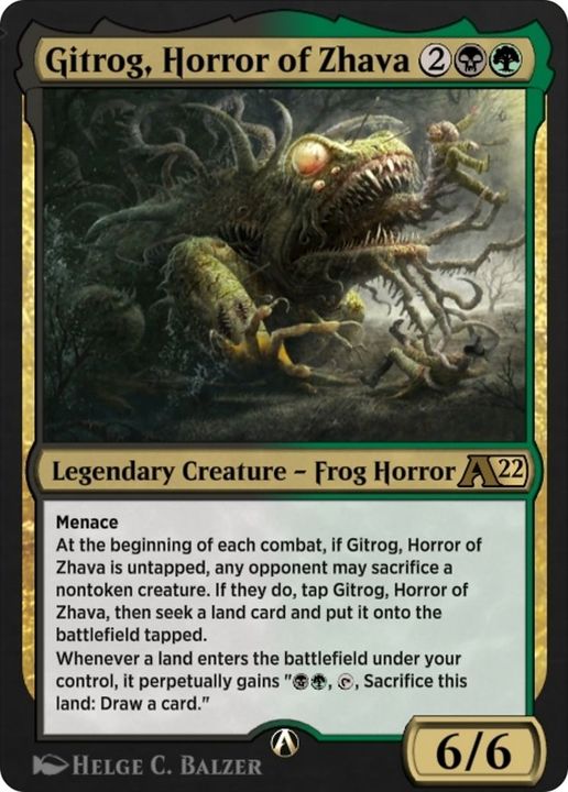 Gitrog, Horror of Zhava in the group Magic the Gathering / Types / Colors / Multicolors / B, G at Proxyprinters.com (40643)