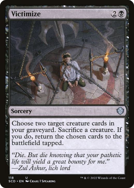 Victimize in the group Magic the Gathering / Types / Colors / Black at Proxyprinters.com (40658)