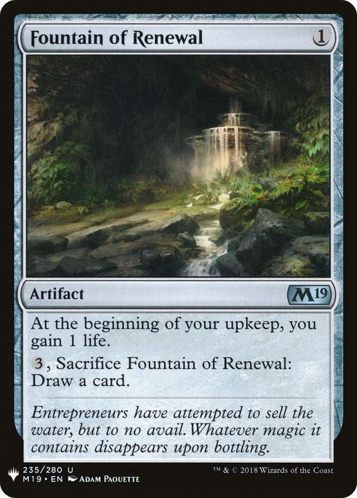 Fountain of Renewal in the group Magic the Gathering / Types / Artifacts / Artifact at Proxyprinters.com (40688)