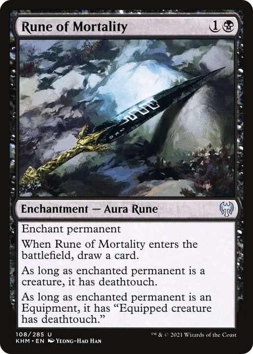 Rune of Mortality in the group Magic the Gathering / Sets / Kaldheim at Proxyprinters.com (40690)