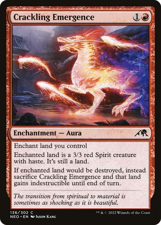 Crackling Emergence in the group Magic the Gathering / Types / Colors / Red at Proxyprinters.com (40694)