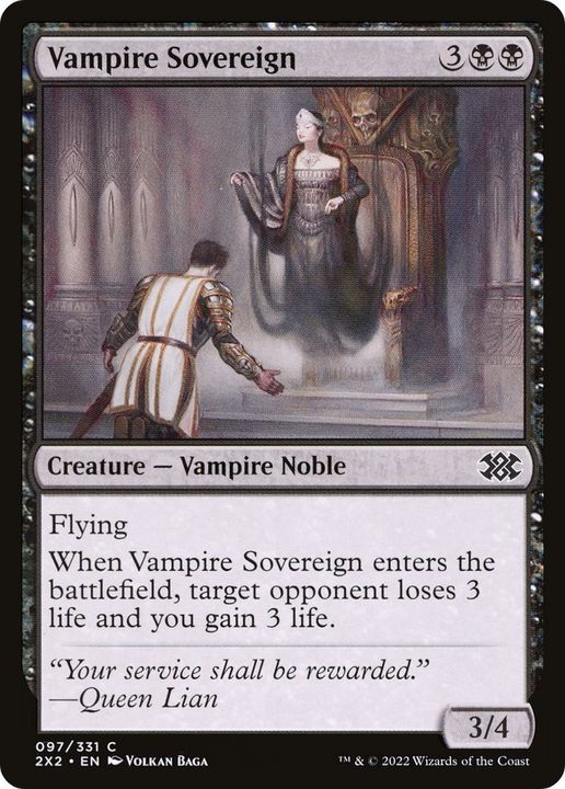 Vampire Sovereign in the group Magic the Gathering / Sets / Double Masters 2022 at Proxyprinters.com (40705)