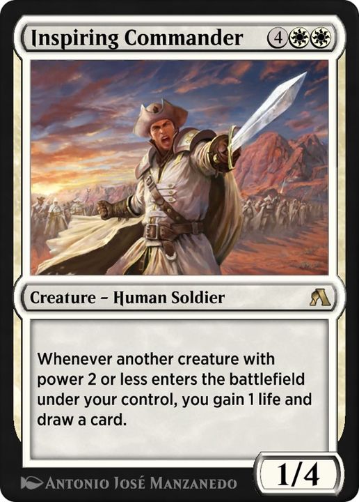 Inspiring Commander in the group Magic the Gathering / Types / Creatures / Human at Proxyprinters.com (40721)