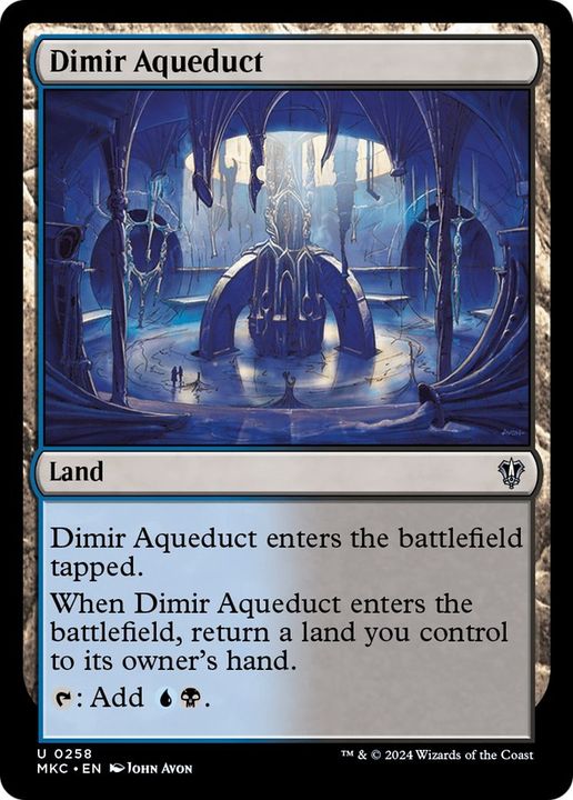 Dimir Aqueduct in the group Magic the Gathering / Sets / Murders at Karlov Manor Commander at Proxyprinters.com (40798)