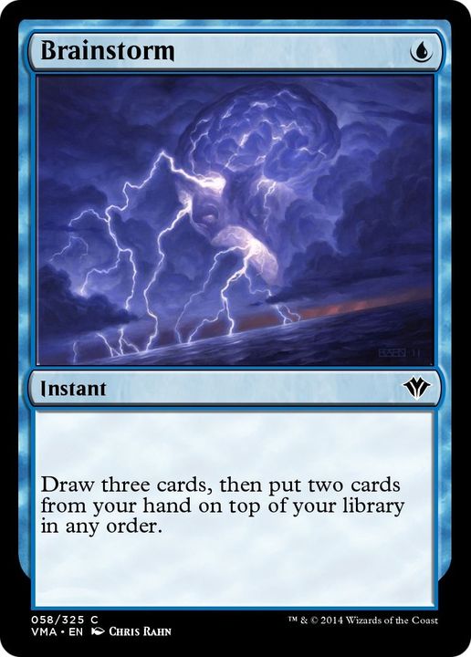 Brainstorm in the group Magic the Gathering / Types / Colors / Blue at Proxyprinters.com (40818)