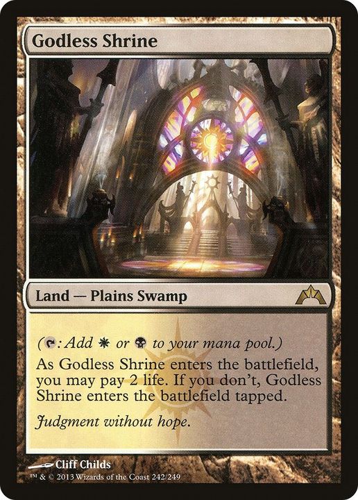 Godless Shrine in the group Magic the Gathering / Types / Land / Swamp at Proxyprinters.com (40824)