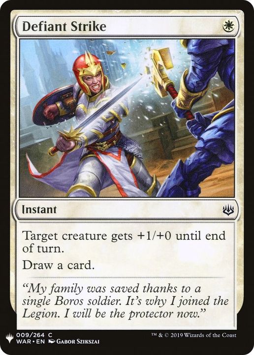 Defiant Strike in the group Magic the Gathering / Types / Colors / White at Proxyprinters.com (40865)