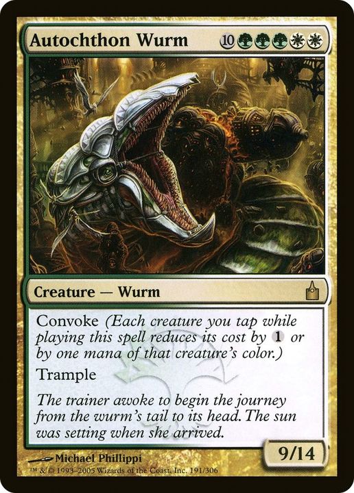 Autochthon Wurm in the group Magic the Gathering / Sets / Ravnica: Clue Edition Front Cards at Proxyprinters.com (40871)