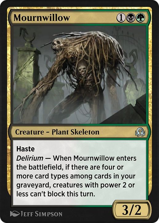 Mournwillow in the group Magic the Gathering / Types / Colors / Multicolors / B, G at Proxyprinters.com (40873)