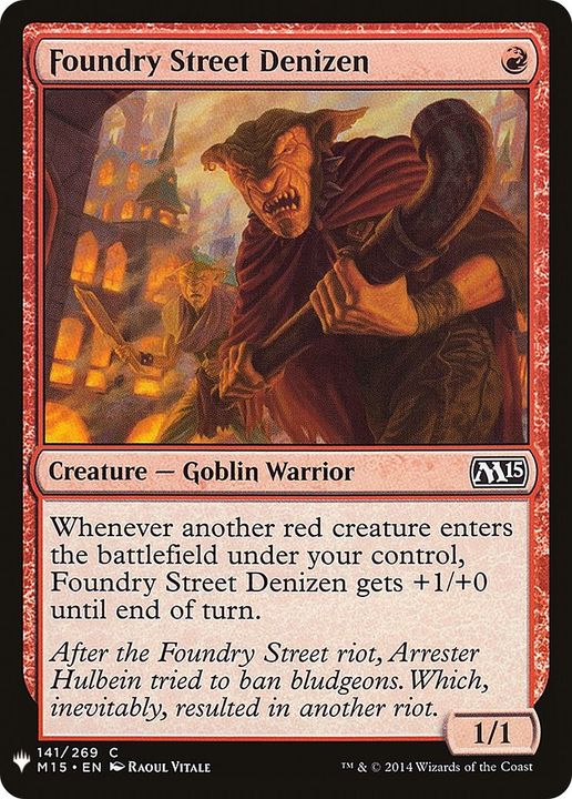 Foundry Street Denizen in the group Magic the Gathering / Types / Creatures / Warrior at Proxyprinters.com (40878)