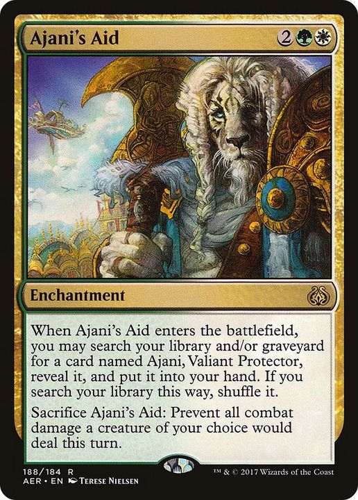 Ajani's Aid in the group Magic the Gathering / Sets / Aether Revolt at Proxyprinters.com (40920)