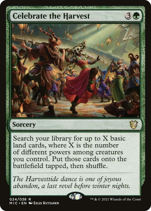 Celebrate the Harvest in the group Magic the Gathering / Types / Colors / Green at Proxyprinters.com (40971)