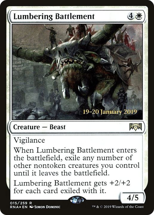 Lumbering Battlement in the group Magic the Gathering / Sets / Ravnica Remastered Tokens at Proxyprinters.com (40979)