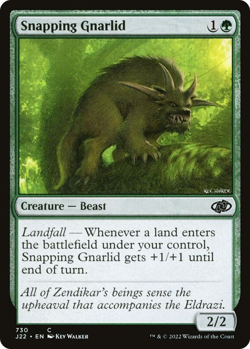 Snapping Gnarlid in the group Magic the Gathering / Types / Colors / Green at Proxyprinters.com (41020)