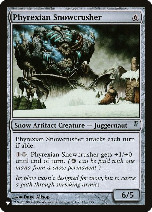 Phyrexian Snowcrusher in the group Magic the Gathering / Types / Colors / Colorless at Proxyprinters.com (41035)