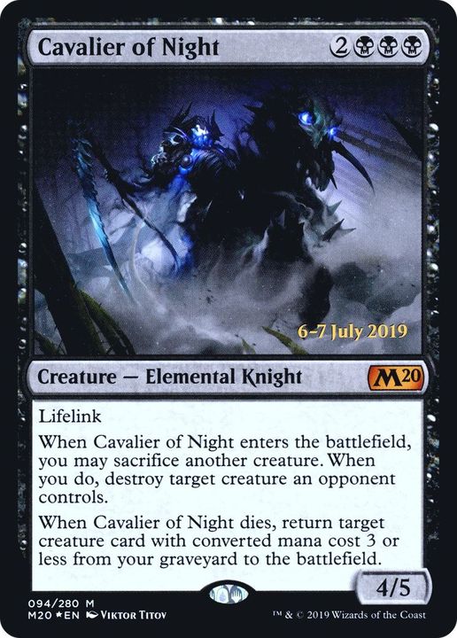 Cavalier of Night in the group Magic the Gathering / Types / Colors / Black at Proxyprinters.com (41054)