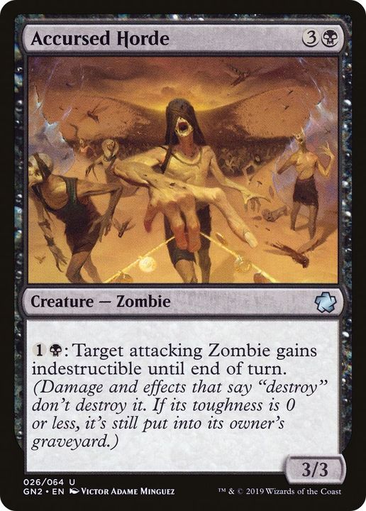 Accursed Horde in the group Magic the Gathering / Sets / Game Night: Free-for-All Tokens at Proxyprinters.com (41098)