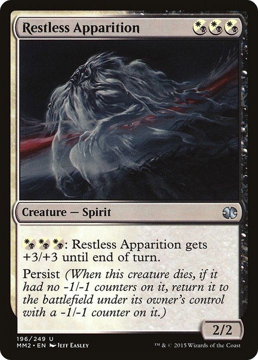 Restless Apparition in the group Magic the Gathering / Types / Colors / Multicolors / B, W at Proxyprinters.com (41120)