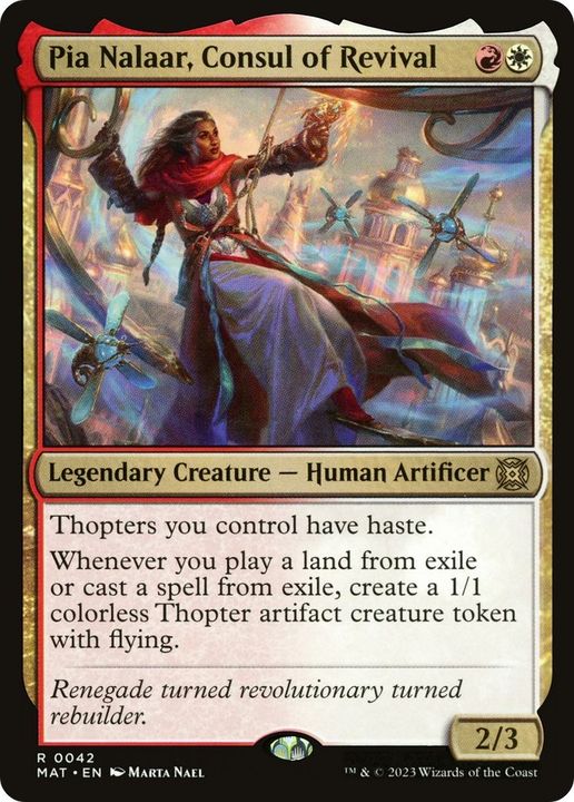 Pia Nalaar, Consul of Revival in the group Magic the Gathering / Types / Colors / Multicolors / R, W at Proxyprinters.com (4115)