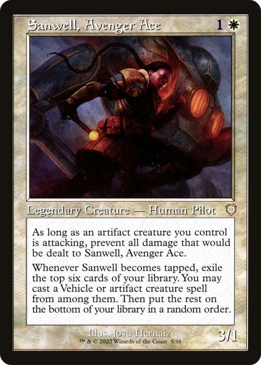 Sanwell, Avenger Ace in the group Magic the Gathering / Types / Creatures / Human at Proxyprinters.com (41159)