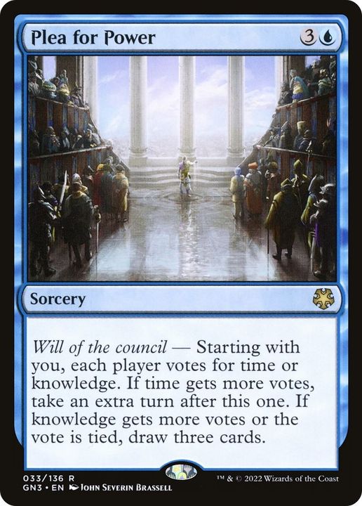 Plea for Power in the group Magic the Gathering / Types / Colors / Blue at Proxyprinters.com (41171)