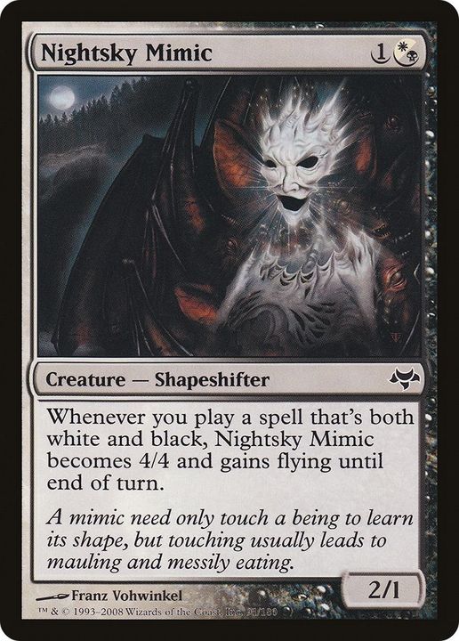 Nightsky Mimic in the group Magic the Gathering / Types / Colors / Multicolors / B, W at Proxyprinters.com (41190)