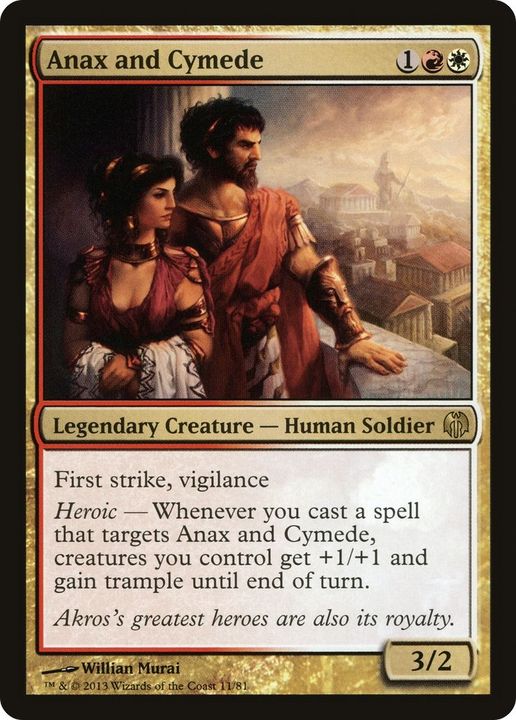 Anax and Cymede in the group Magic the Gathering / Types / Colors / Multicolors / R, W at Proxyprinters.com (41204)