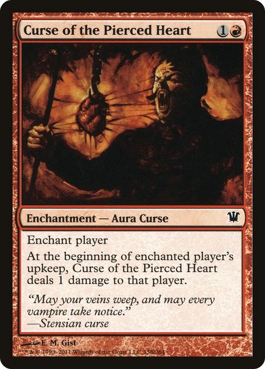 Curse of the Pierced Heart in the group Magic the Gathering / Types / Colors / Red at Proxyprinters.com (41242)