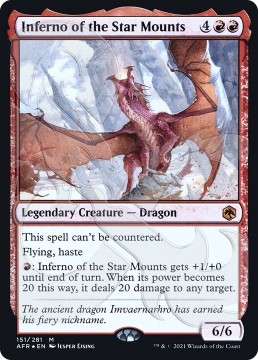 Inferno of the Star Mounts in the group Magic the Gathering / Types / Colors / Red at Proxyprinters.com (41264)