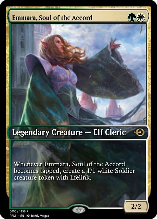 Emmara, Soul of the Accord in the group Magic the Gathering / Types / Colors / Multicolors / G, W at Proxyprinters.com (41266)